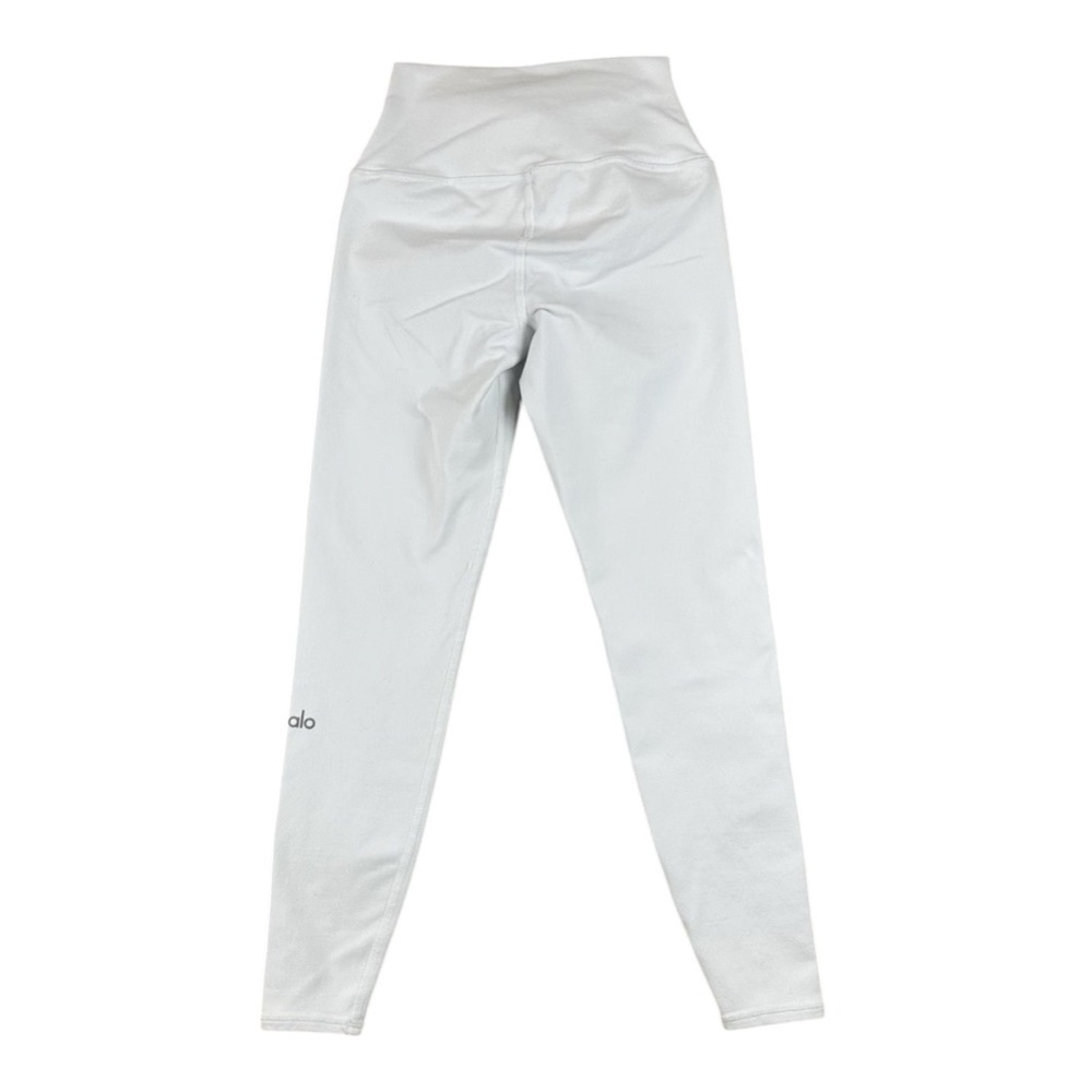 ALO YOGA Womens Leggings M White Airbrush 23" crop